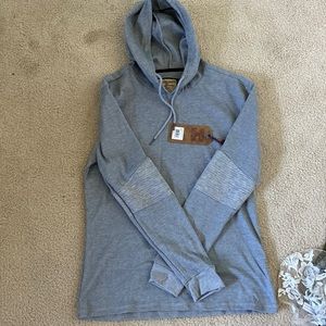 Hooded waffle sweater